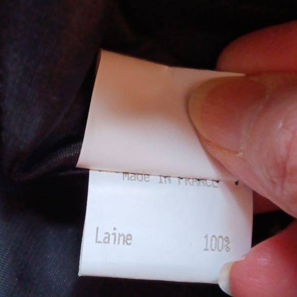 Vintage fox fur trimmed wool cape - Picture 8 of 9